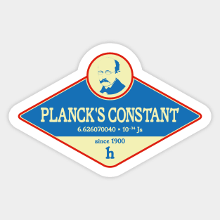 Planck's Constant Sticker